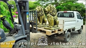 Ornamente de grădină, din beton, la domiciliu.