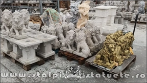 Figurine din beton, pentru curte și grădină.