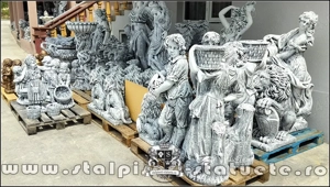 Decorațiuni din beton, pentru curte și grădină.