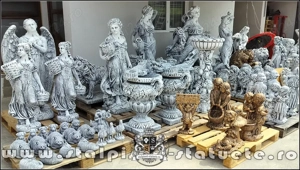 Statuete din beton, pentru curte și grădină.