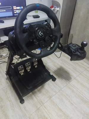 Volan Logitech g923 +pedale+schimbător +suport 
