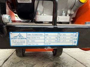 Masina de taiat beton si asfalt CS451 PRO CH440.  - imagine 3