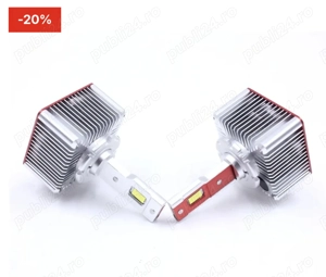 Set 2 Becuri Led D1S , CANBUS Fără Eroare 70W 17200LM  6000K Alb Pur - imagine 3