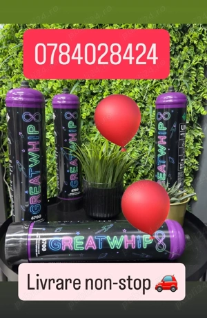 Butelie Azot Frișcă Baloane Great Whip