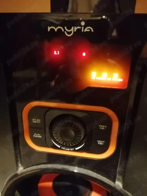Sistem Audio 5.1 Myria 125W - Bluetooth, USB, Radio - la cutie