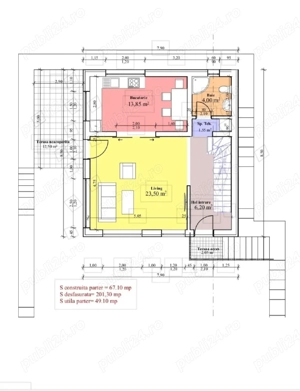 451 mp. Teren central cu aut. de constr vila - imagine 5