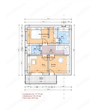 451 mp. Teren central cu aut. de constr vila - imagine 4