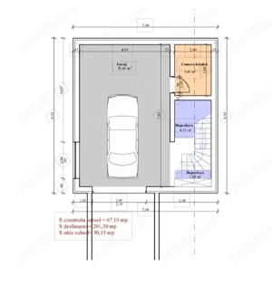 451 mp. Teren central cu aut. de constr vila - imagine 2