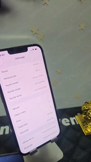 iPhone 13 Pro Gold 128GB Baterie Originală:75%.Pre  fix - imagine 2