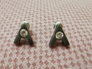 Cercei argint litera A