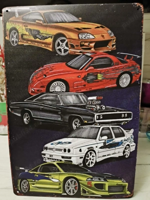 Placă metalică decor vintage auto + Cadou