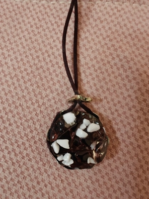 Colier unicat sticla murano