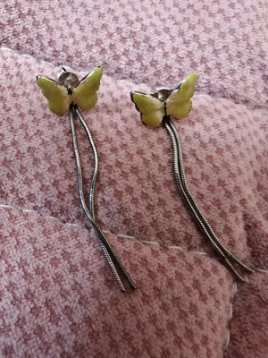 Cercei argint fluture