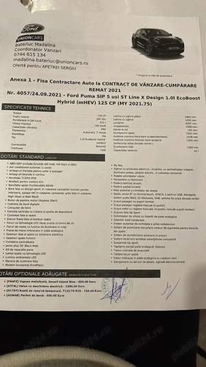 Ford Puma ST Line  X Design, 1.0 EcoBoost Hybrid, 125CP, 2 km - imagine 6