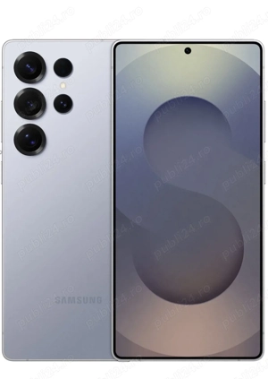 Telefon mobil Samsung Galaxy S25 Ultra, Dual SIM, 12GB RAM, 256GB, 5G, Titanium SilverBlue