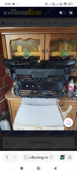 Grila radiator Audi A3 (2008-2012) - imagine 2