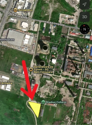 Teren de vanzare industrial intravilan