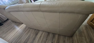 Se vinde set din piele naturală culoare bej 3+2+1 - imagine 2