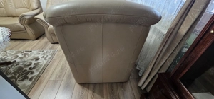 Se vinde set din piele naturală culoare bej 3+2+1 - imagine 4