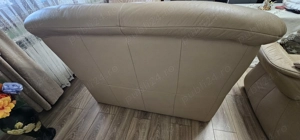 Se vinde set din piele naturală culoare bej 3+2+1 - imagine 3
