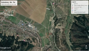 De vânzare teren intravilan. Zona Săcele, Subobrej-Tei. 3000mp.  9000 eur.