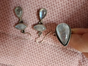 Set argint piatra lunii