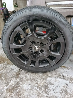 Jante de tablă BMW+cauciucuri de iarnă  225-50 r17  - imagine 2