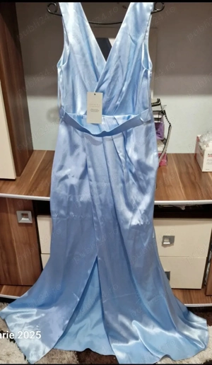 rochie lunga din satin - imagine 2