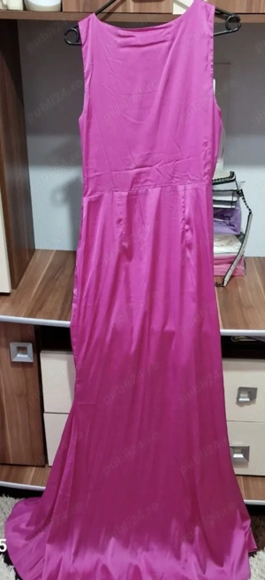 rochie lunga din satin