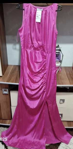 rochie lunga din satin - imagine 2