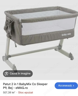 Pătuț baby mix, de vânzare la doar 150 lei cu saltea cu tot!