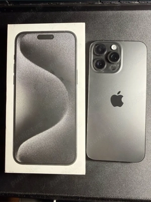  iPhone 15 Pro Max 256GB - Full box - Negru" - imagine 2