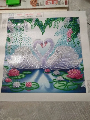 Pictură  cu pietricele  lipite - imagine 2