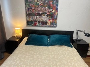 pat dublu + 2 noptiere Ikea