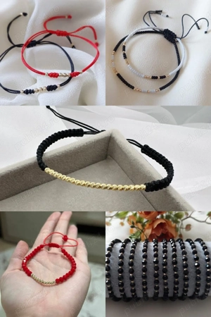 Super OFERTA  Bratari snur cu bilute aur 14k - imagine 3