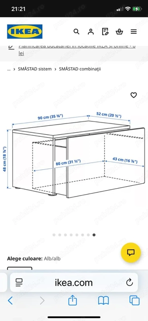 Banca depizitare Ikea model Smastad - imagine 2