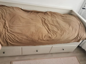 Divan Alb HEMNES Ikea - 3 sertare 2 saltele - imagine 3
