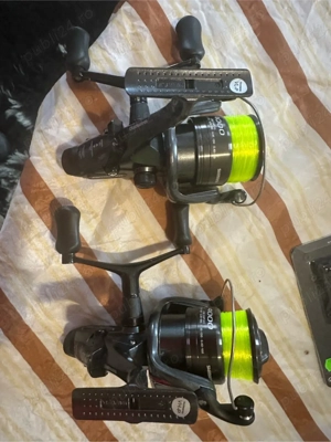 2 shimano beatmaster, cu mulinete - imagine 4
