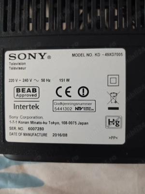 Vand tv Smart Sony 4K,125cm - imagine 4