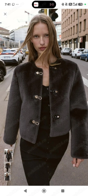 Blană sintetică nouă, Zara, XL