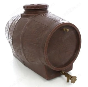 Butoi plastic alimentar, pentru vin, cu capac, 360 litri, maro D 73 cm + canea si aerisitor