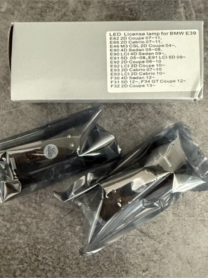 Set 2 lampi led CanBus iluminare nr inmatriculare BMW - imagine 3