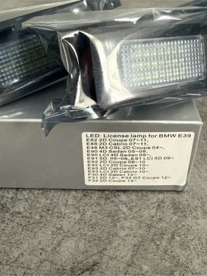 Set 2 lampi led CanBus iluminare nr inmatriculare BMW - imagine 2