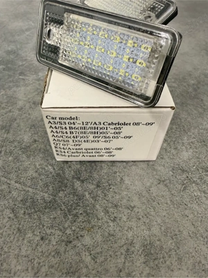 Set 2 lampi led iluminare numar Audi CanBus - imagine 3