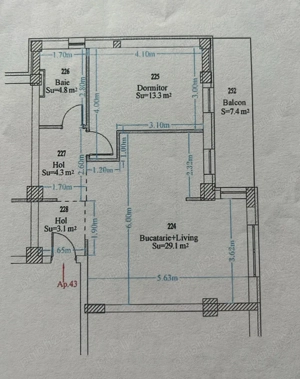 Apartament cu 2 camere direct de la proprietar, 55 mp2+7.5 balcon, Strada Neptun nrr. 88, Giroc - imagine 10