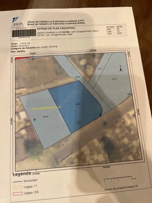 Vand teren 1000mp Intravilan Dragomiresti Vale - imagine 3