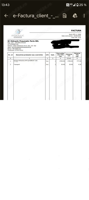 Miniexcavator Bobcat 320 - imagine 7