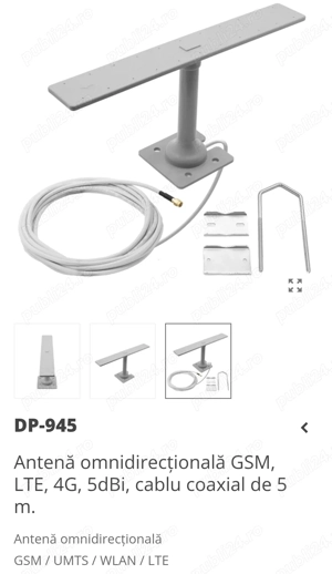Antenă omnidirecțională GSM, LTE, 4G