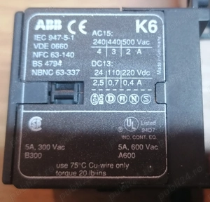 Sigurante ABB bipolare-tripolare, contactoare ABB - imagine 3