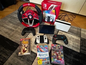 Nintendo switch oled + Volan Mario Kart Pro